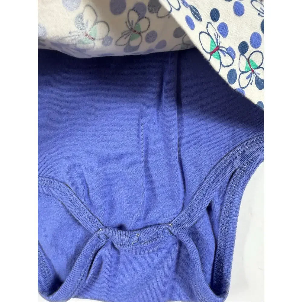 Tea Collection Butterfly Skirted Bodysuit Blue 18-24 Months